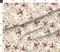 Vintage Boho Floral Violet Cream Large Scale Bohemian Flowers Romantic Antique Custom Printed Fabric by Spoonflower Various Fabrics by the Yard or Fat Quarter